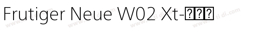 Frutiger Neue W02 Xt字体转换